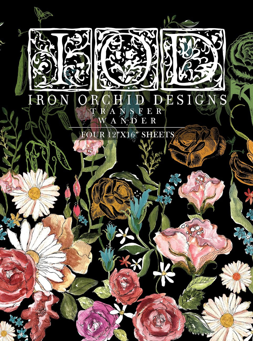 Flora Parisiensis Decor Transfer Iron Orchid Designs