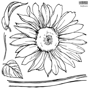 IOD Stamp Sunflower